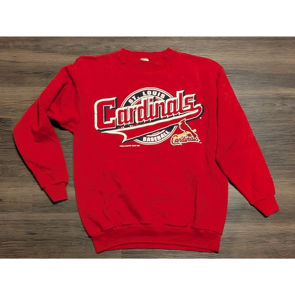 Vintage 1999 Logo 7 St Louis Cardinals MLB Baseball Crewneck Sweatshirt Medium